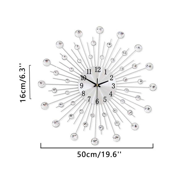 Canora Grey Aleia Metal Wall Clock Wayfair.co.uk